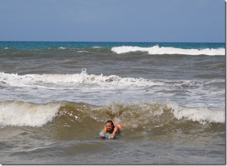 boogie boarding