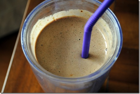 chocolate protein smoothie