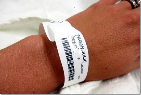 hospital bracelet
