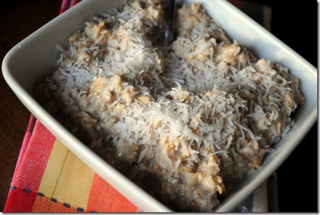 overnight oats with unsweetened coconut