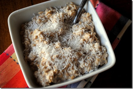 unsweetened flaked coconut oatmeal
