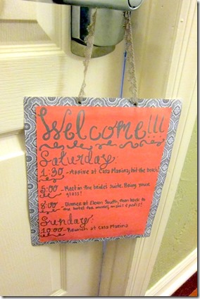 Bachelorette Party Itinerary