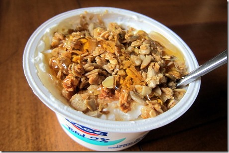 Greek yogurt granola honey