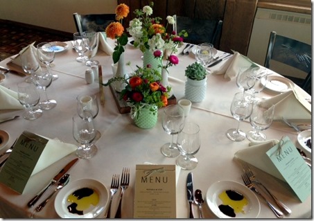 Mountain Wedding Table Setting