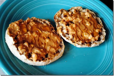 almond butter english muffin