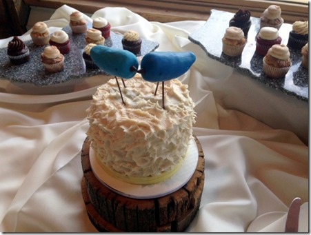 blue bird cake topper