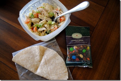 chicken salad with trail mix