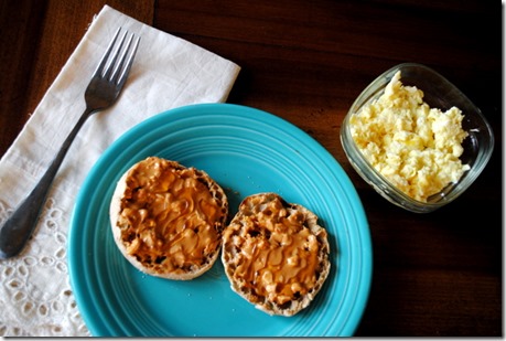 english muffin with barney butter