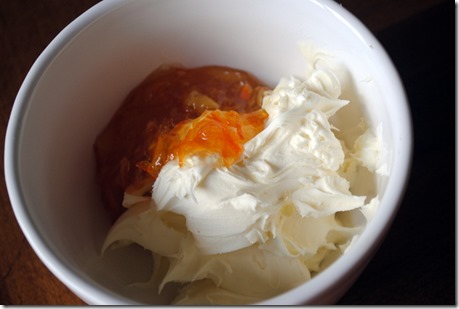 mascarpone and orange marmalade