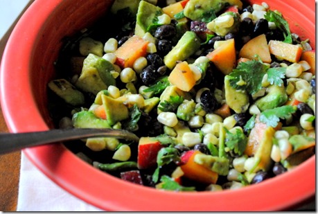 veggies nectarine avocado