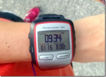8 mile run
