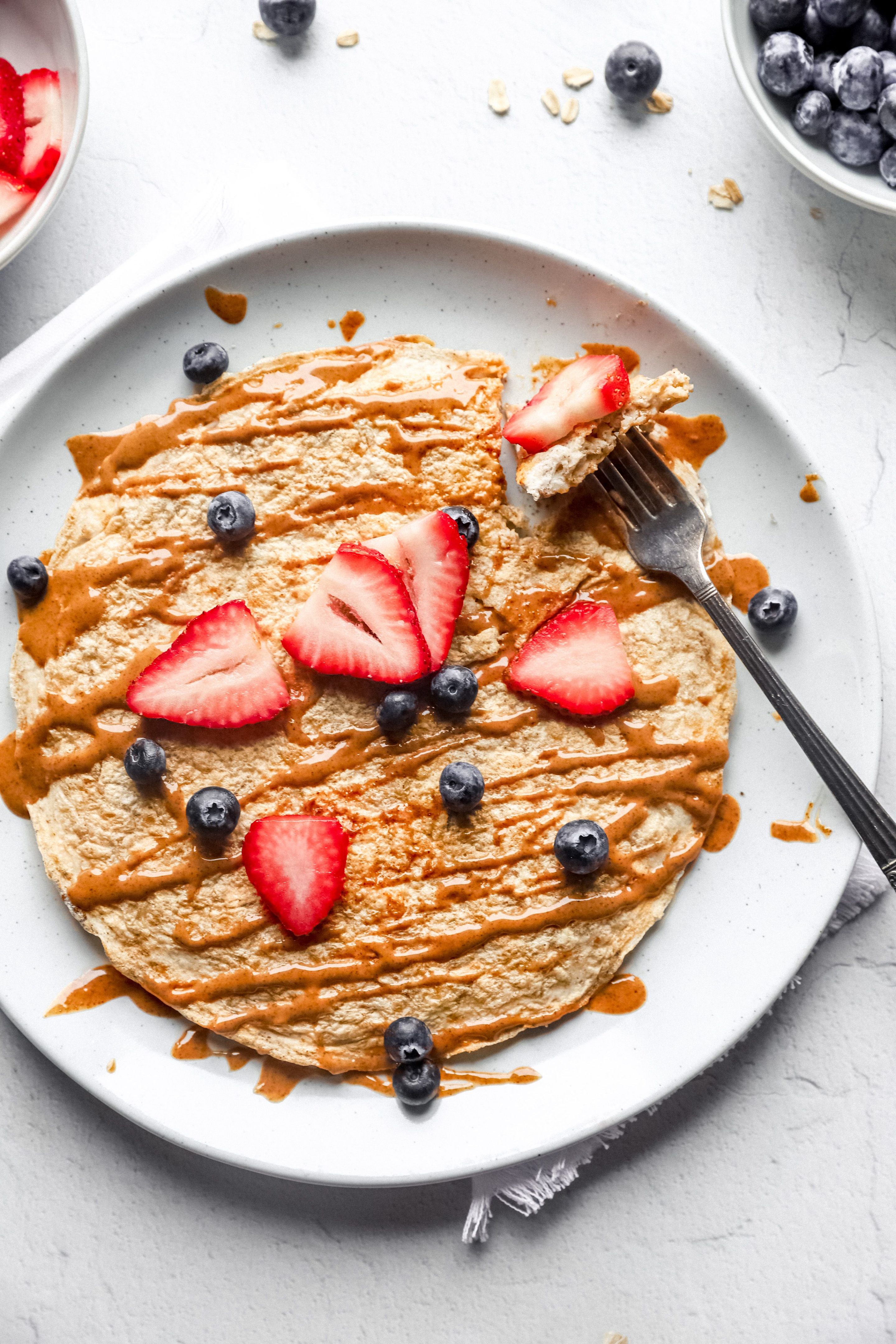 Protein Pancakes (Extra Fluffy!) - Wholesome Yum