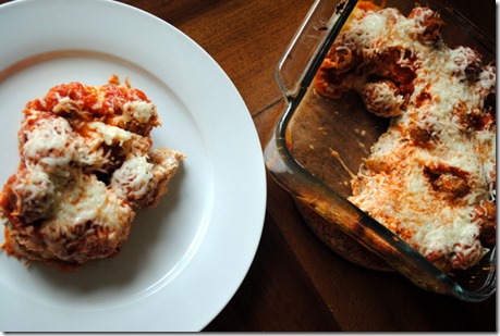 Light Meatball Casserole