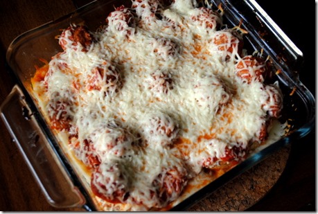 Lightened Up Meatball Casserole