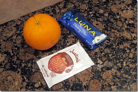 Blueberry Bliss Luna Bar Justin's Hazelnut Butter