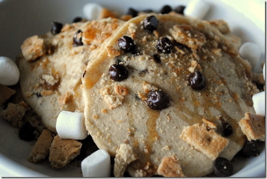 Heart Healthy S'mores Pancaekes