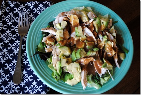 chicken avocado ginger salad