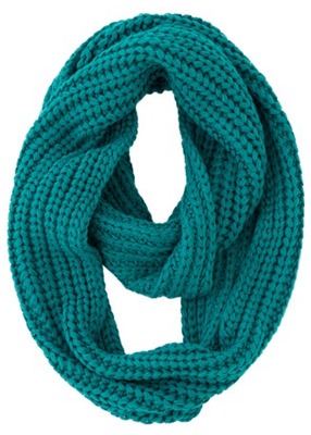 infinity scarf teal