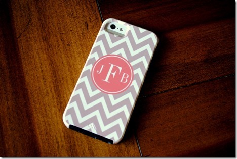 initial cell phone cover