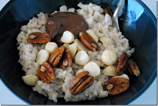 oatmeal pecans macadamia nuts