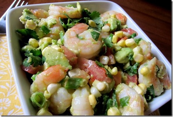 Cilantro Shrimp and Avocado Salad