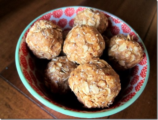 No Bake Oatmeal Nut Butter Balls
