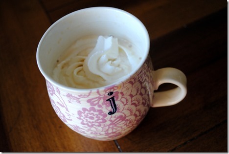 whipped cream coffee