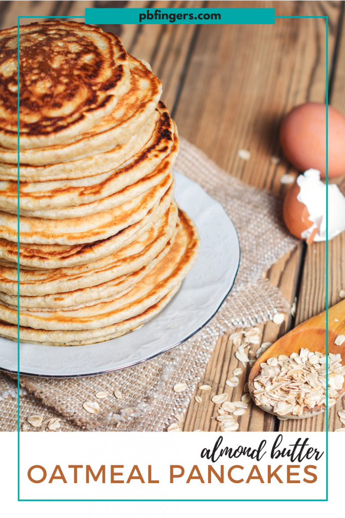 Almond Butter Oatmeal Pancakes