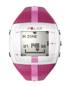 Polar FT4 heart rate monitor pink