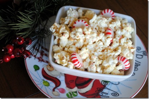 White Chocolate Peppermint Popcorn