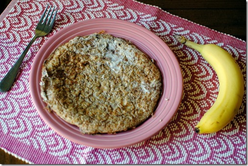 egg white oatmeal protein pancake