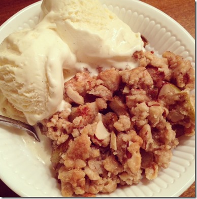 pioneer woman pear crisp