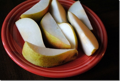 sliced pear