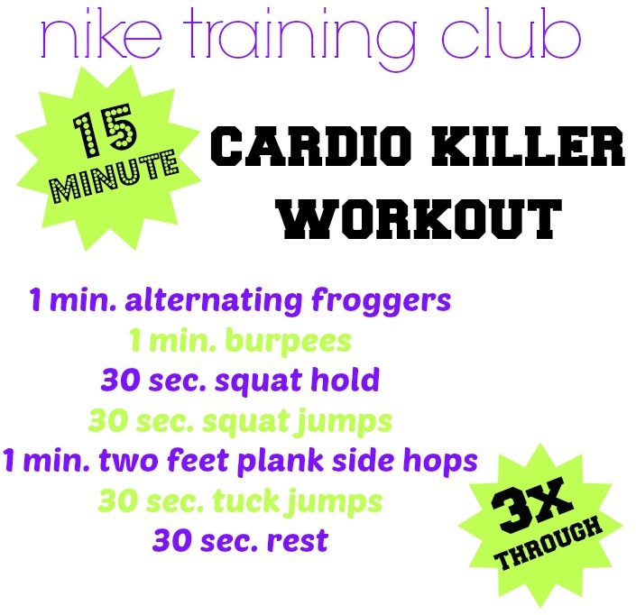 nike cardio workout