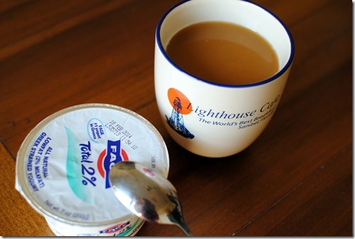 Greek Yogurt and Coffee