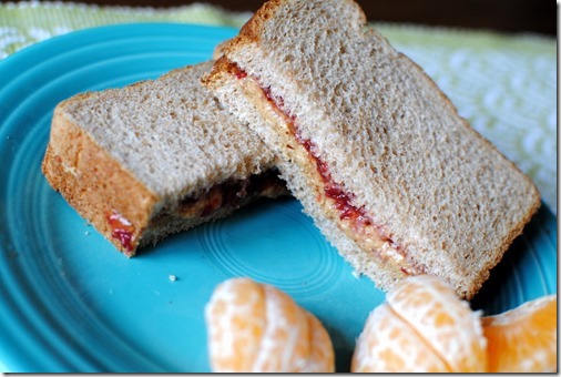almond butter and jelly sandwich