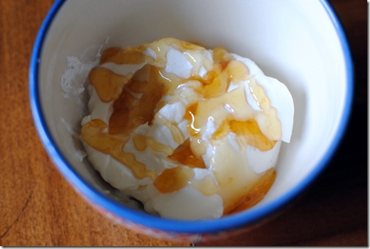 greek yogurt with honey
