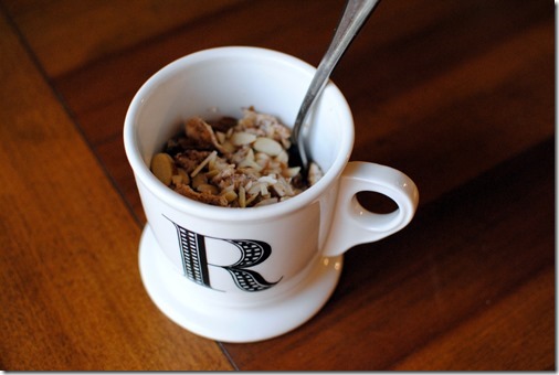 oatmeal in a mug