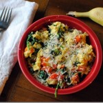 scrambled eggs with parmesan