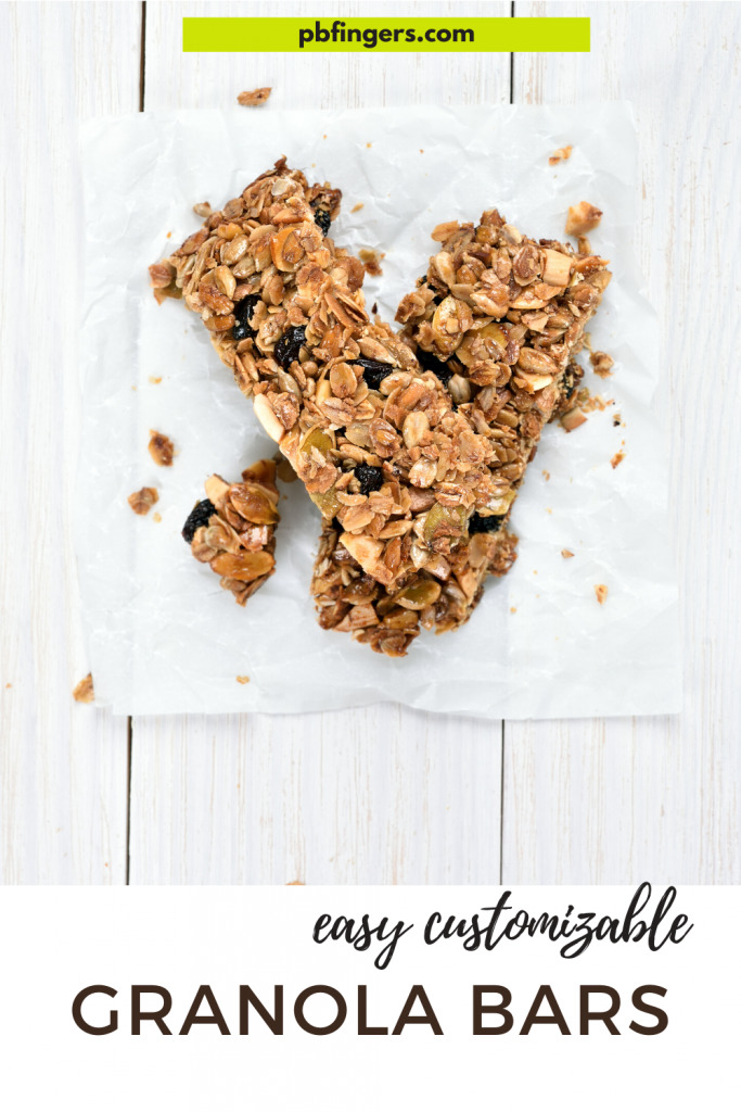 No Bake Easy Customizable Granola Bars