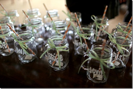 Bridal Shower Mason Jar Glasses