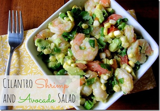 Cilantro Shrimp and Avocado Salad