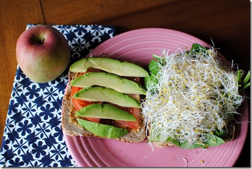 Ezekiel Veggie Sandwich