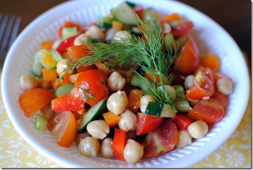 Fresh Chickpea Salad