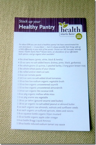 Healthy Grocery List