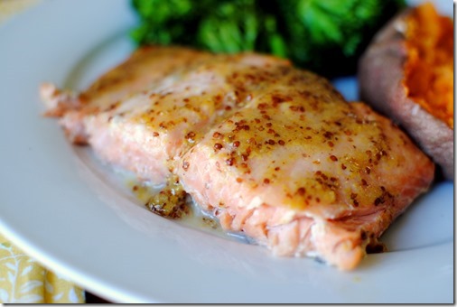 Honey Dijon Cedar Plank Salmon