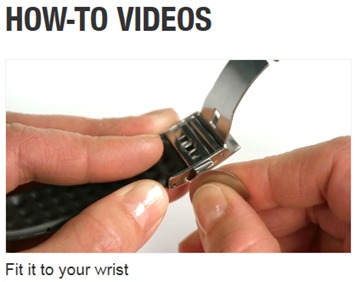Polar Loop Fit to your wrist