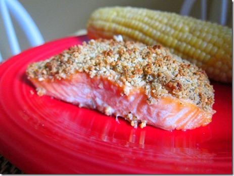 cashew crusted salmon