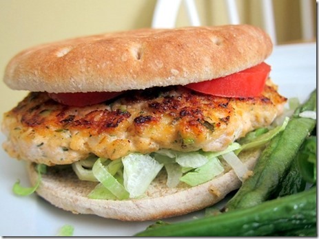 salmon burger