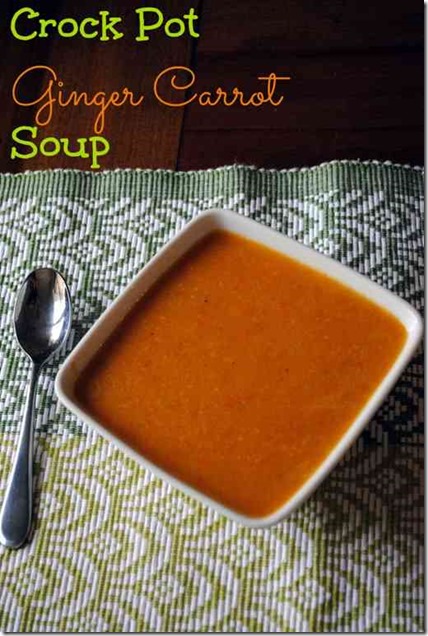 Crock Pot Carrot Ginger Soup